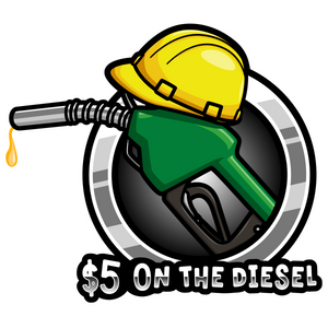 FIVE ON THE DIESEL STICKER